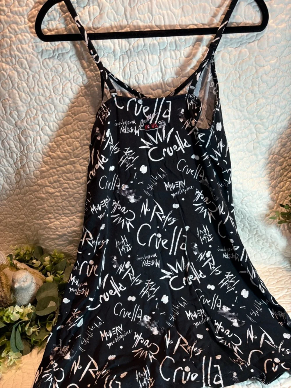 Disney Black and White Cruella Devil Chemise - Picture 3 of 5